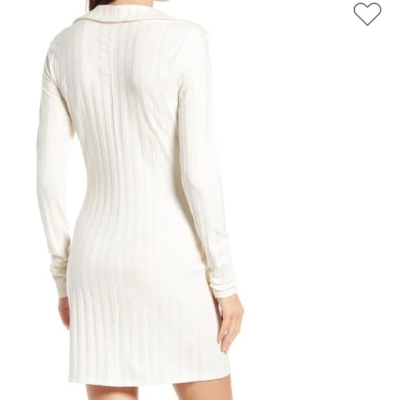 Reformation Vittoria Rib Long Sleeve Knit Dress - Picture 2 of 6